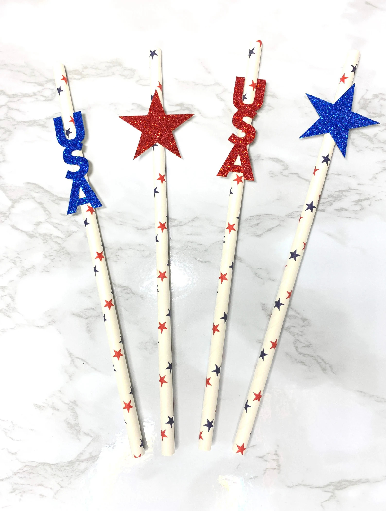 Set of 12 July 4th Party Straws Independence Day Party Favors Fourth of July Party Decor - Etsy | Etsy (US)