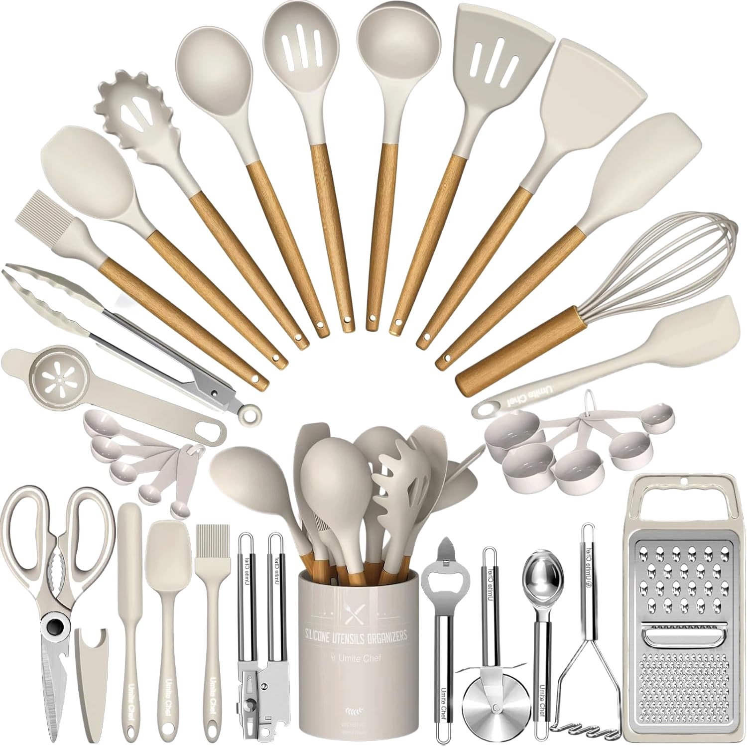 NCUE Silicone Cooking Utensils Set, 28 Pcs Kitch… | Amazon (US)