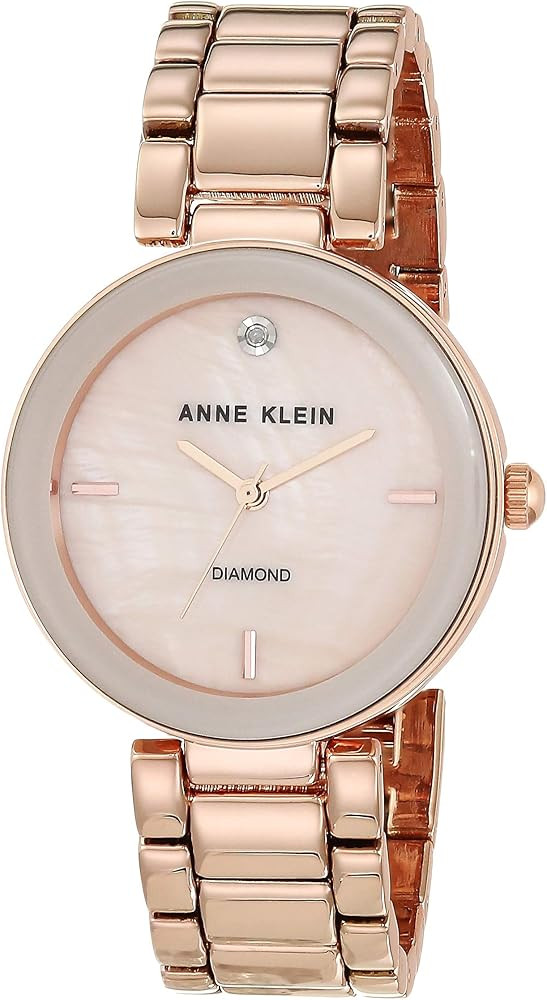 Anne Klein Women's Genuine Diamond Dial Bracelet Watch | Amazon (US)