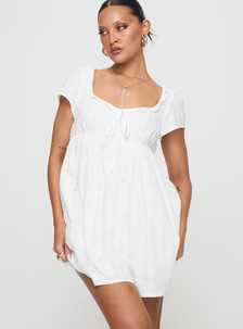 Monsterrat Mini Dress White | Princess Polly US