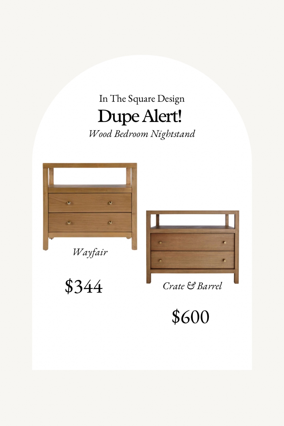 Dupe alert on these designer wood nightstands!

Budget friendly, designer dupe, crate and barrel, Wayfair, side table, wide nightstand, affordable find 

#LTKsalealert #LTKhome #LTKstyletip