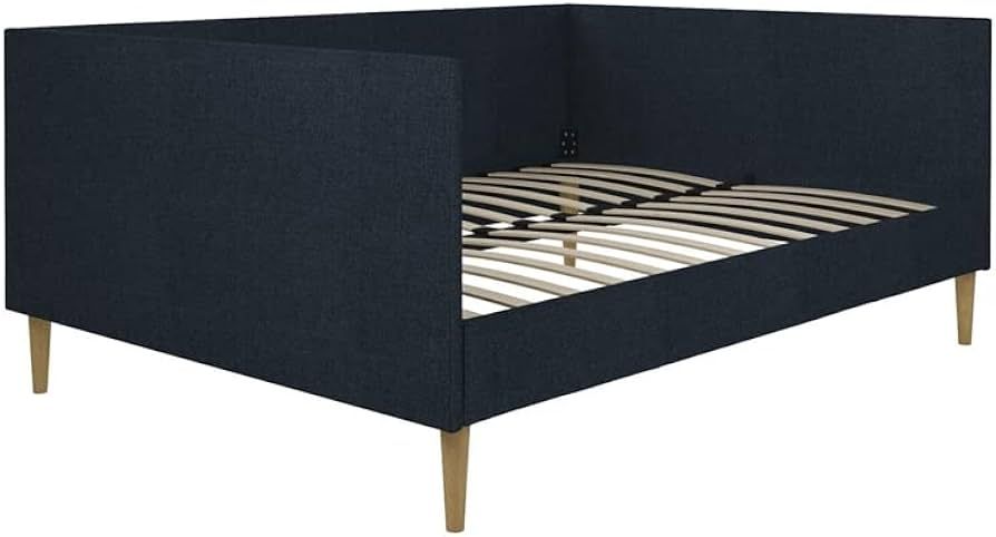 DHP Franklin Mid Century Upholstered, Full Size, Navy Linen Daybed, Blue | Amazon (US)