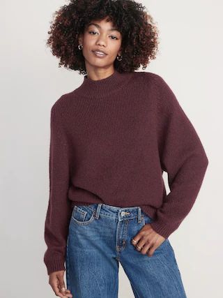 Cozy Mock-Neck Sweater for Women | Old Navy (US)