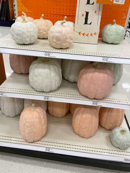 If I had room for these I would have bought them all up!!! They are heavy and perfect for the patio!  They look so much like the trader joe pumpkins I’ve gotten before but these will last for more than one season!  

#LTKhome #LTKHalloween #LTKunder50