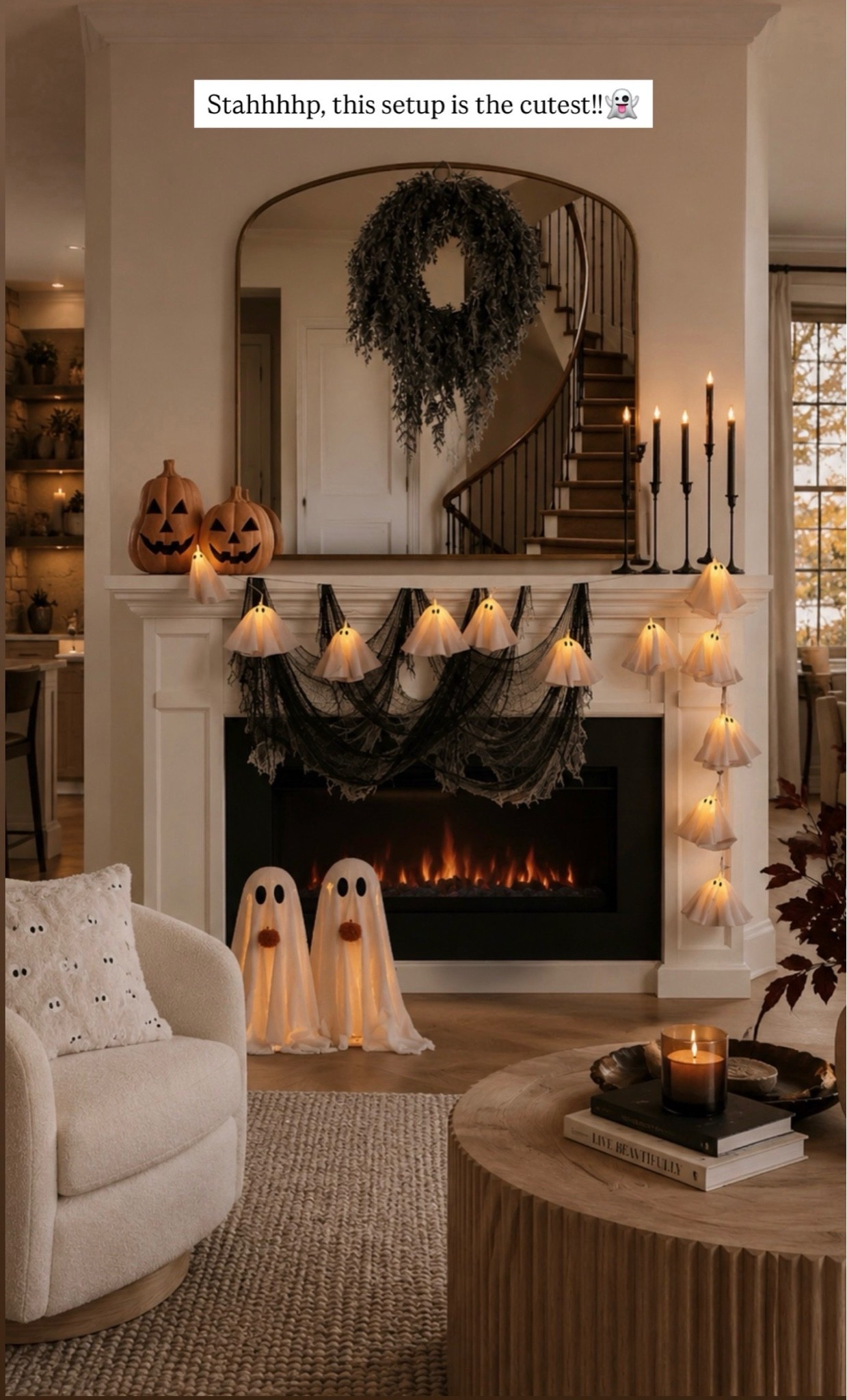 Get into the Halloween spirit with these spooky yet adorable home decor pieces. Perfect for your living room or fireplace mantel! 👻✨

#LTKSaleAlert #LTKHome