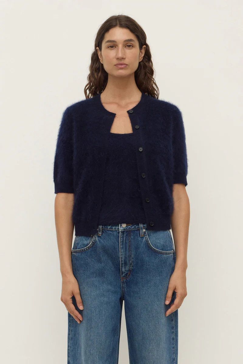 Carina Wool Short Sleeve Cardigan | Assembly Label (AU)
