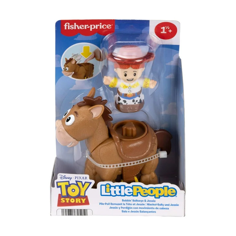 Fisher-Price Little People Disney Pixar Toy Story Bobbin' Bullseye & Jessie, Toddler Figure Set -... | Walmart (US)