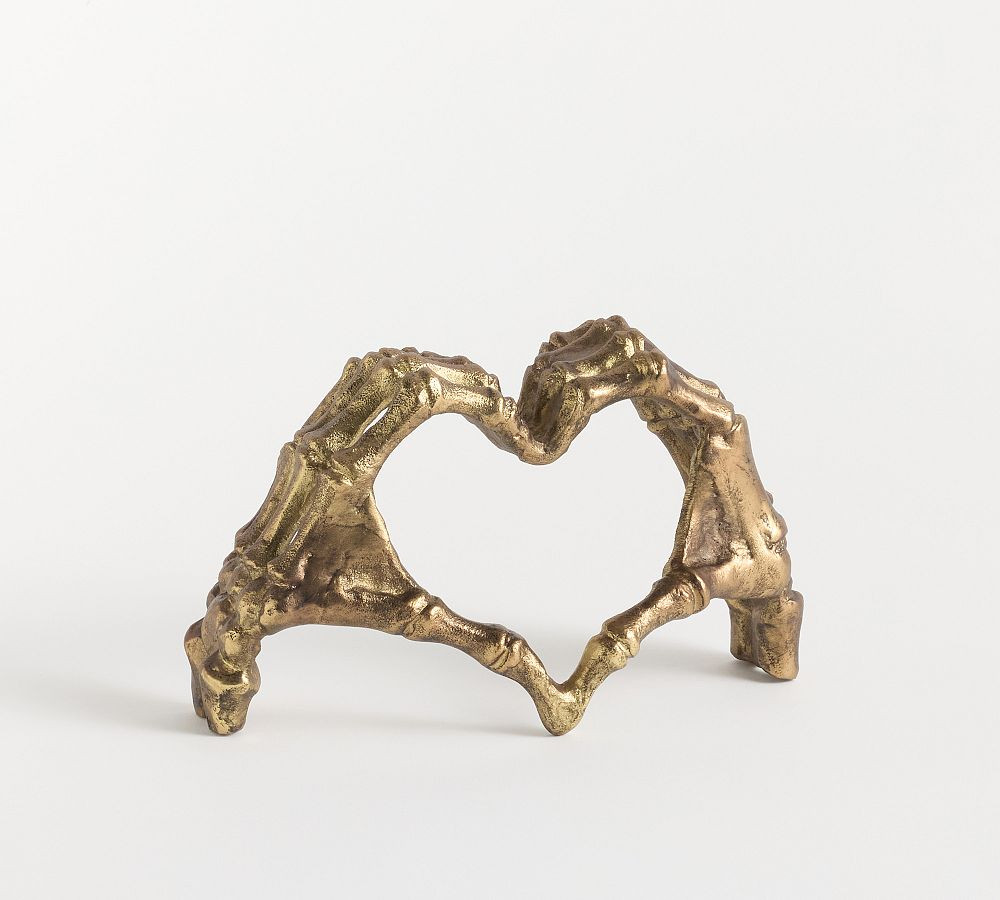 Brass Skeleton Heart Object | Pottery Barn (US)