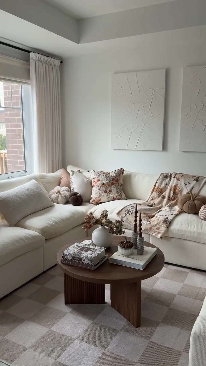 Coffee table is from Bouclair 
Couch is the Cozey Ciello
Most decor was found at homesense/ TJMAXX

Fall living room refresh 🤎🪵🍂☕️

Finally decided it was time to say goodbye to my ottoman 🤎 I’m loving how this space is coming together! The new coffee table completely elevated the room and brought in that warm, cozy layer I was looking for this fall. ✨ The little changes really make such a difference! 

#homedecor #livingroom #organicmodern #falldecor #livingroomdécor