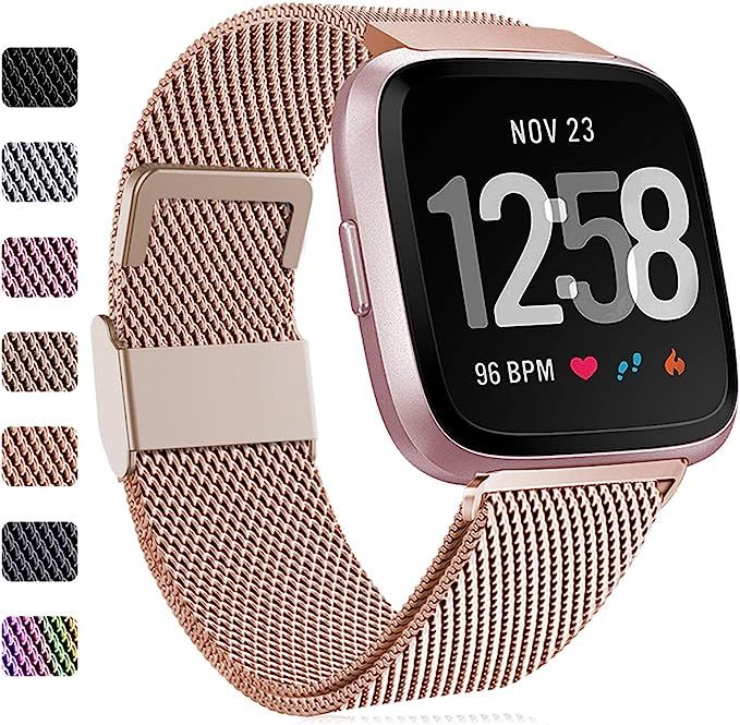 Faliogo Metal Strap Compatible with Fitbit Versa Strap/Fitbit Versa 2 Strap, Stainless Steel Repl... | Amazon (UK)