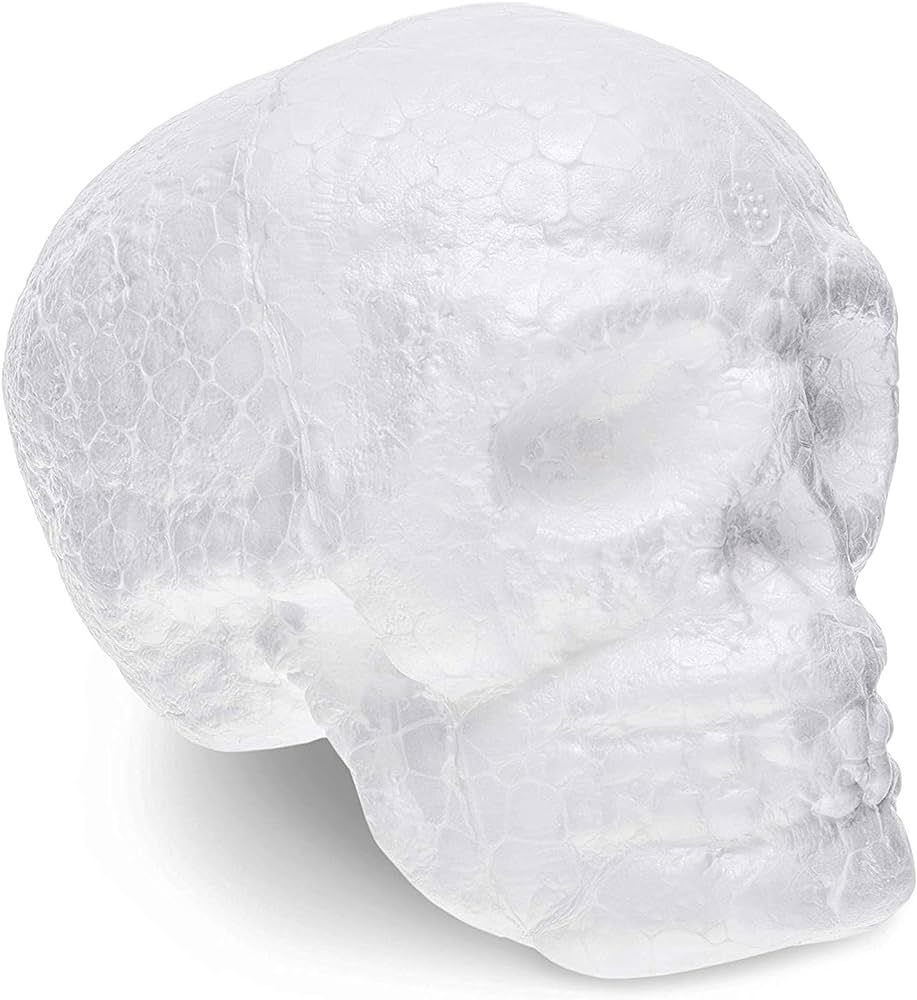 Juvale Foam Skulls 6-Pack for Day of The Dead, Halloween Arts and Crafts (Polystyrene, 4 Inches) | Amazon (US)