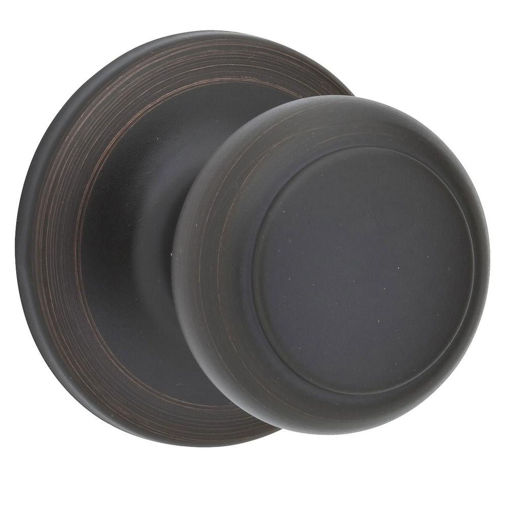 Cove Venetian Bronze Passage Hall/Closet Door Knob | The Home Depot