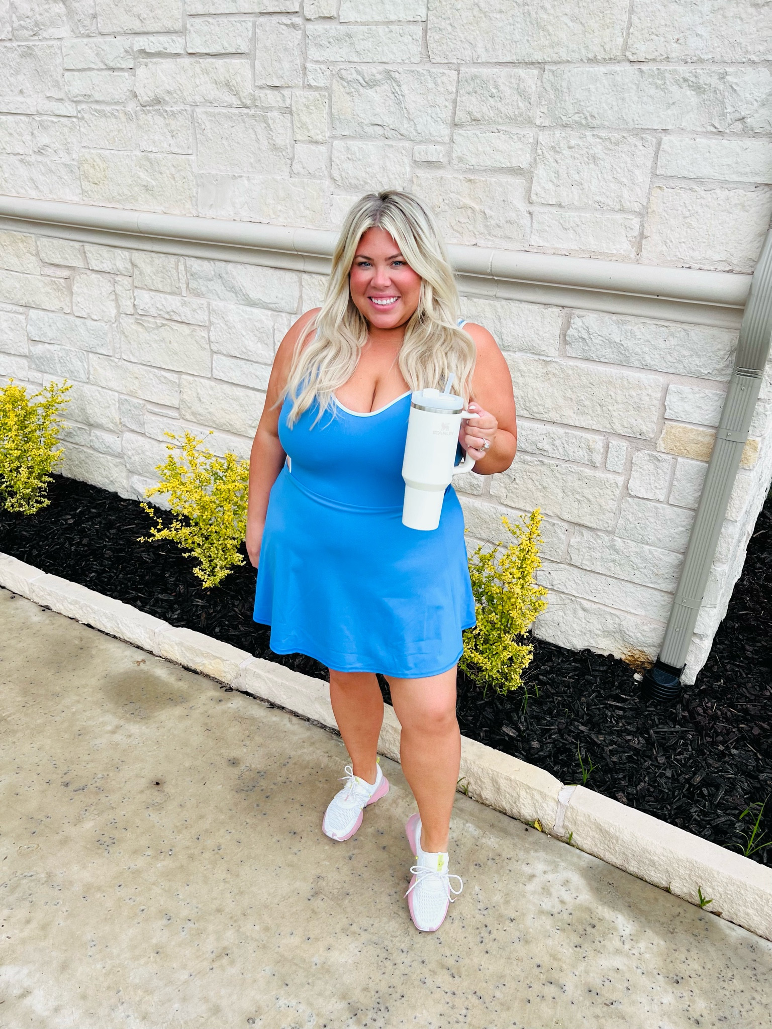 Cute athleisure and the perfect tan have met set for summer!!! My tanner and this dress are allllll on sale today!!! Seriously fool Proof!!! CODE LTK15 gets you 15% off loving tan!!! Today only! 

#LTKSeasonal #LTKunder50 #LTKsalealert