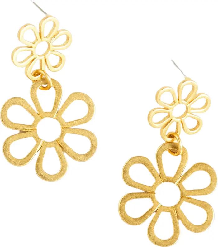 Double Flower Drop Earrings | Nordstrom