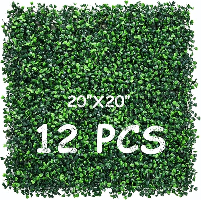 Grass Wall Panels 12 Pack 20"x20" High Density & Highly Realistic | Amazon (US)