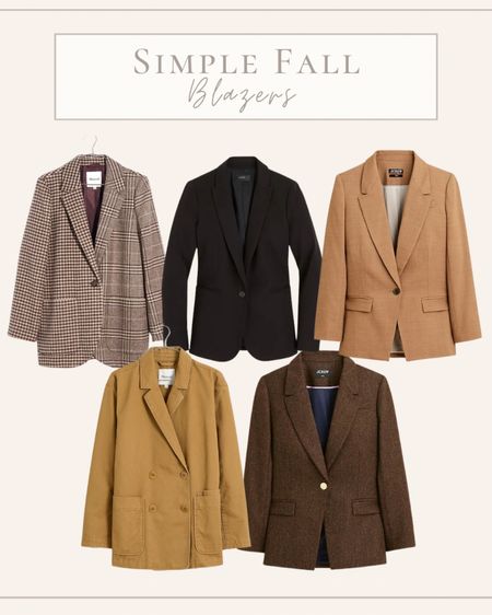 Simple fall blazers, Fall Outfits, madewell, j crew

#LTKSeasonal #LTKworkwear #LTKstyletip