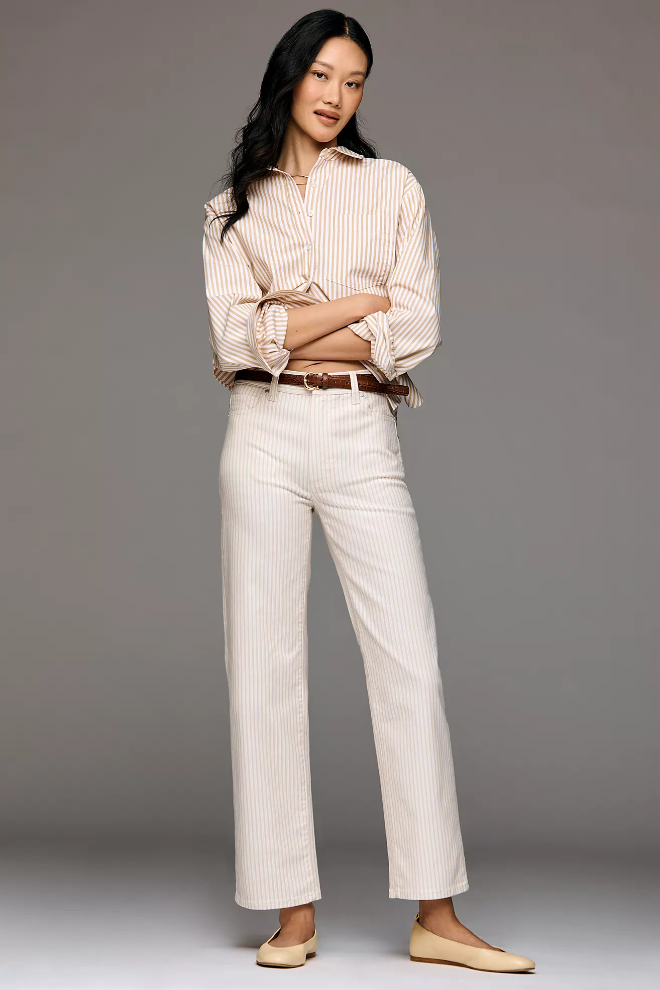 PAIGE Anessa High-Rise Straight-Leg Ankle Jeans | Anthropologie (US)