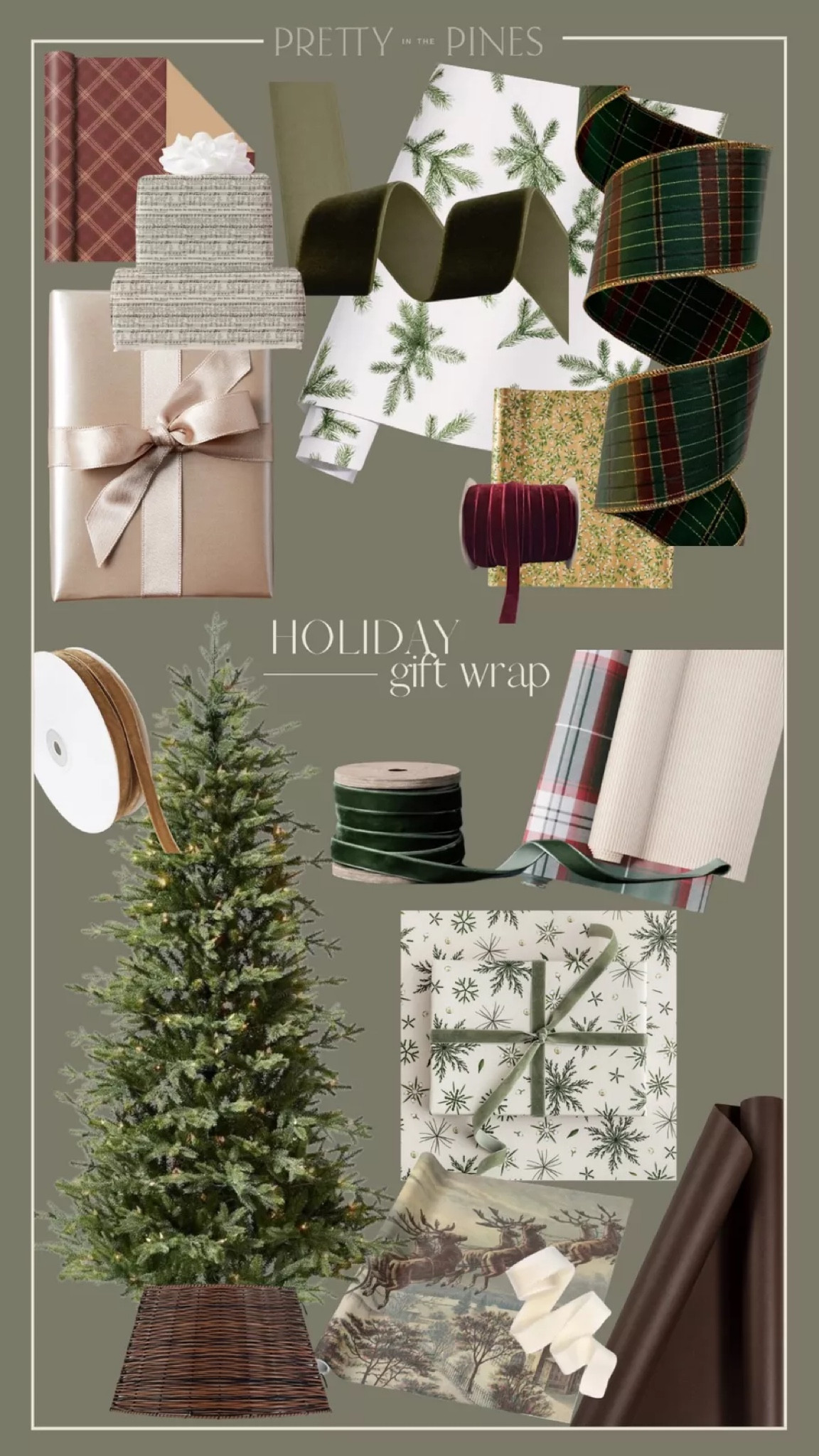 Holiday gift wrap and ribbon

#LTKSeasonal #LTKHoliday