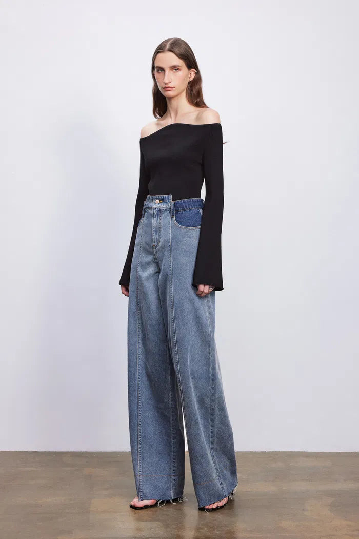 Marley Colored Pocket Jeans in Cotton Denim | Fabrique