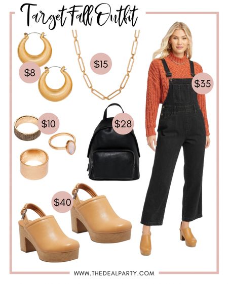 Target Outfit Idea | Target Fall Outfit | Target Fall Fashion | Denim Overalls | Black Overalls | Women’s Clogs | Mini Backpack 

#LTKstyletip #LTKunder50 #LTKSeasonal