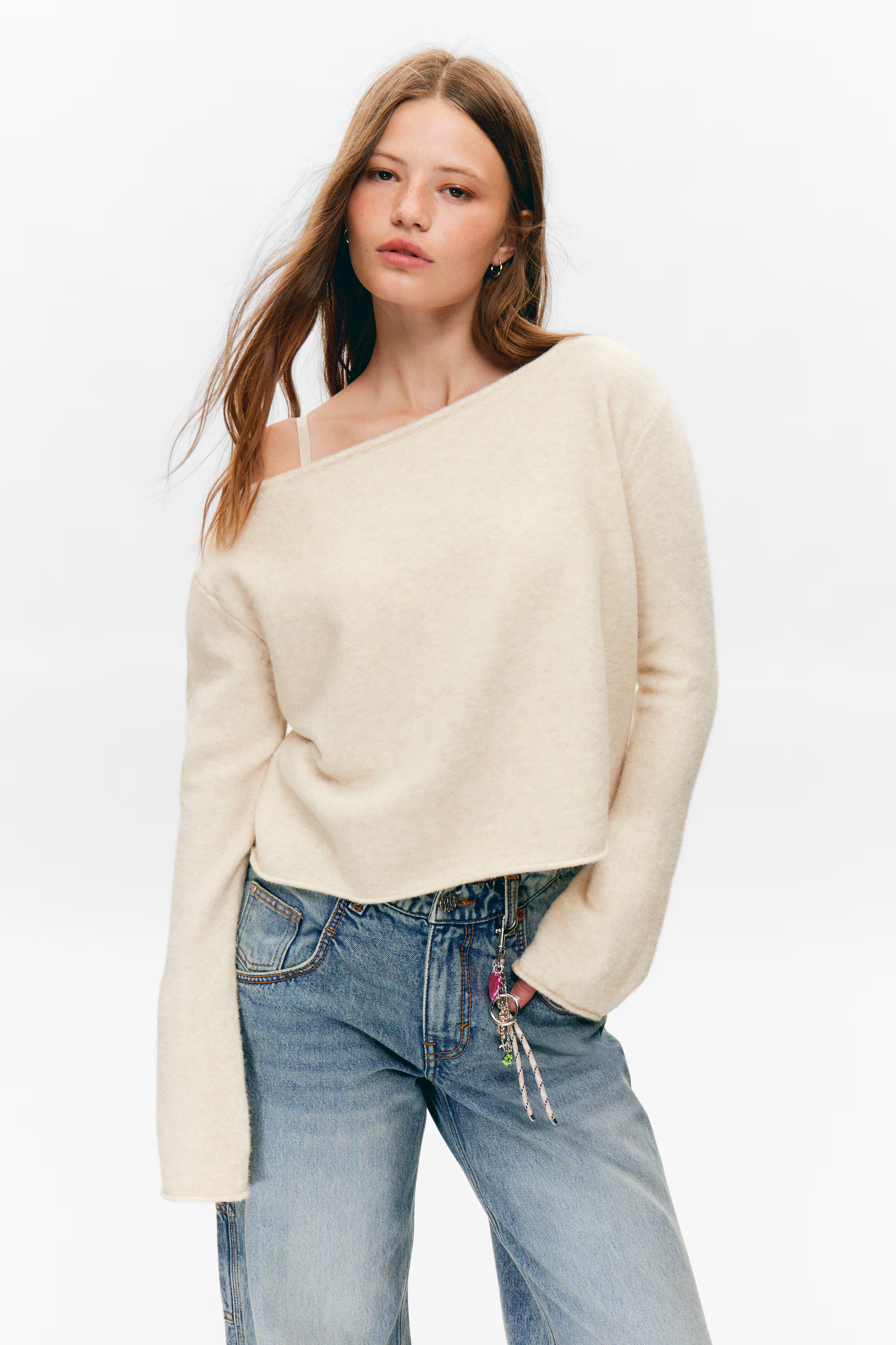 Soft Knit Boat-Neck Sweater | H&M (UK, MY, IN, SG, PH, TW, HK)
