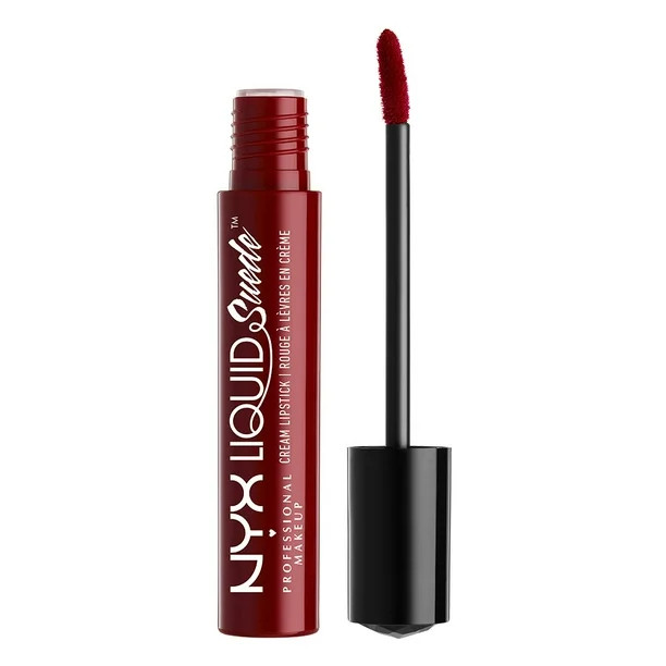NYX Professional Makeup Liquid Suede Cream Lipstick, Cherry Skies | Walmart (US)