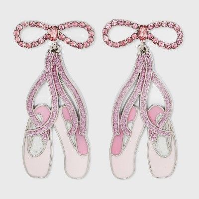 SUGARFIX by BaubleBar Ballet Slippers Drop Earrings - Pink | Target