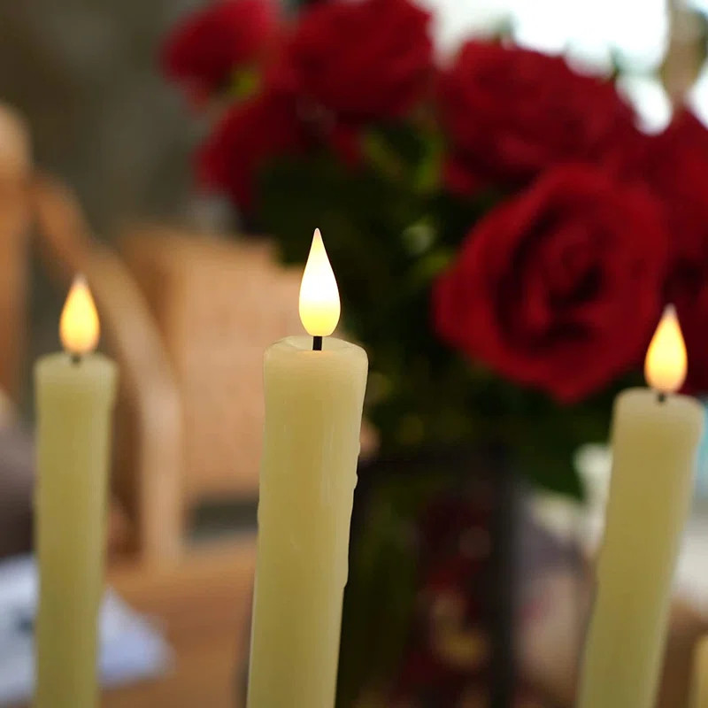 Unscented Flameless Taper Candle | Wayfair North America