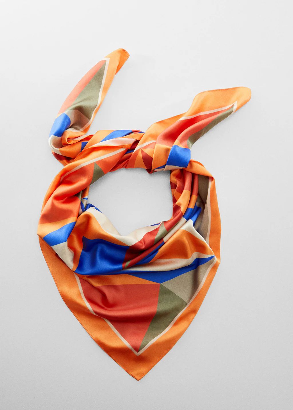 Geometric printed foulard | MANGO (US)