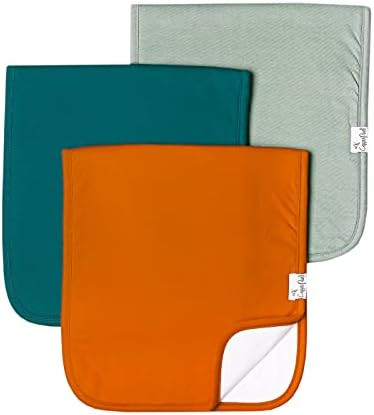 Baby Burp Cloth Large 21''x10'' Size Premium Absorbent Triple Layer 3-Pack Gift Set “Blaze” by Coppe | Amazon (US)