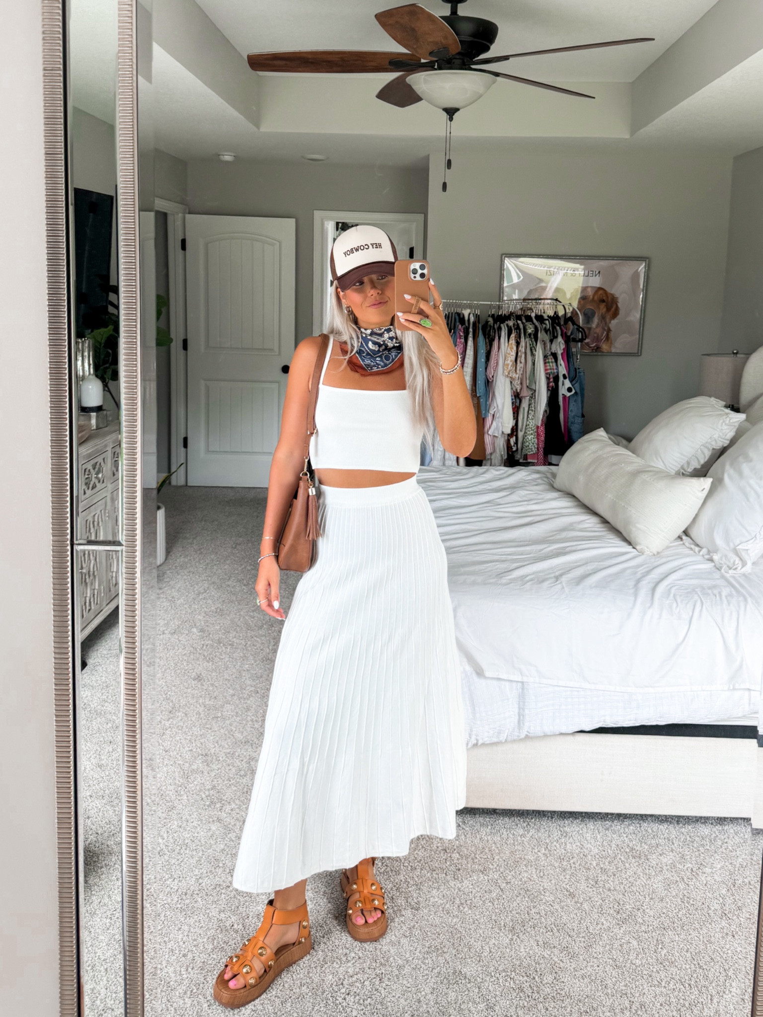 late summer outfit inspo🫶🏼 skirt is a little see through so keep that in mind! in a size 4 :) 

#LTKStyleTip #LTKSeasonal #LTKFindsUnder50