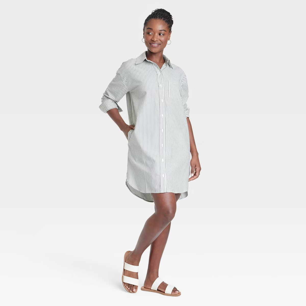 Women's Long Sleeve Mini Shirtdress - Universal Thread™ | Target