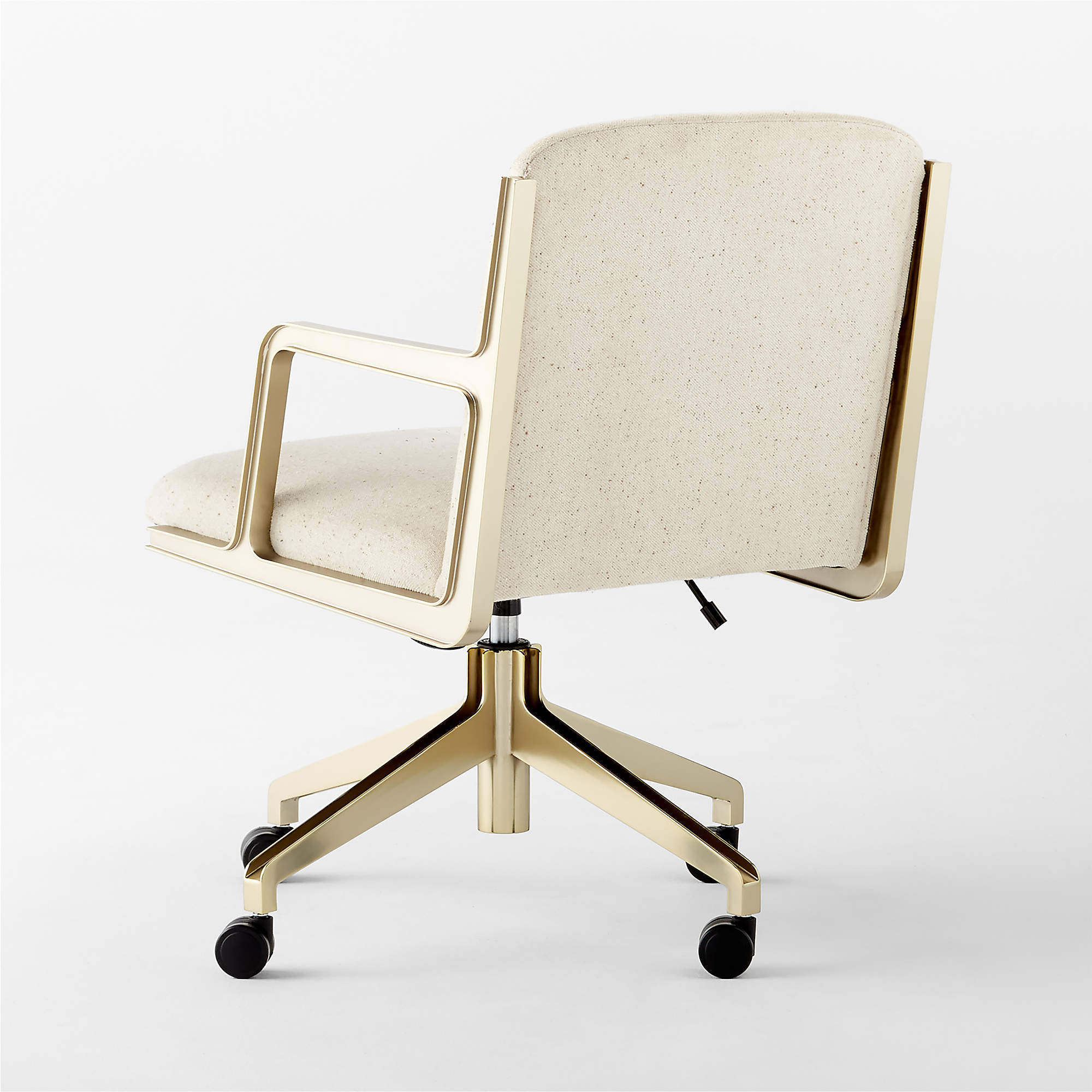 Brecha Modern Ivory Upholstered Office Chair | CB2 | CB2