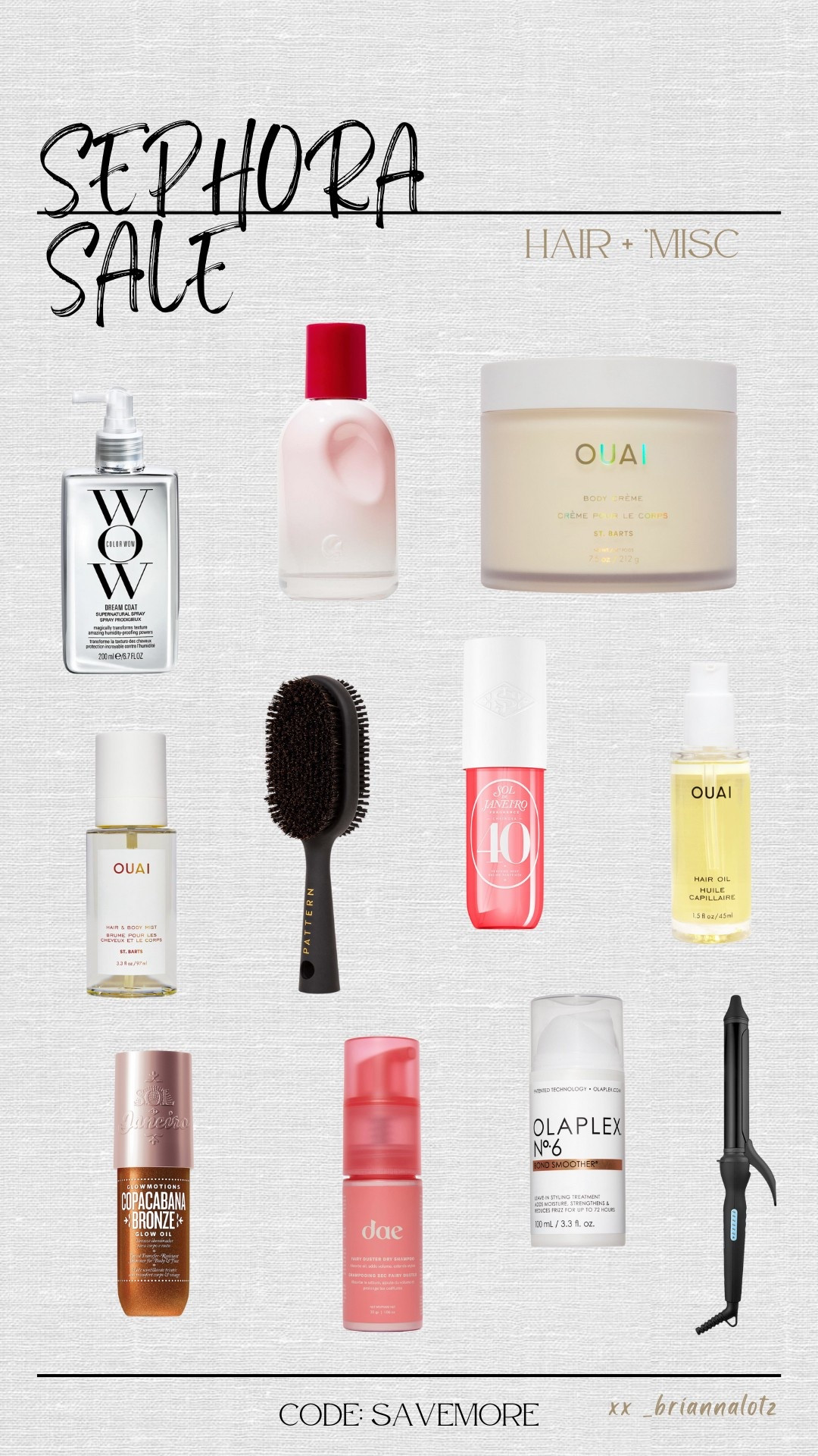 Sephora Sale - current hair + body products! 

#LTKBeauty #LTKSaleAlert