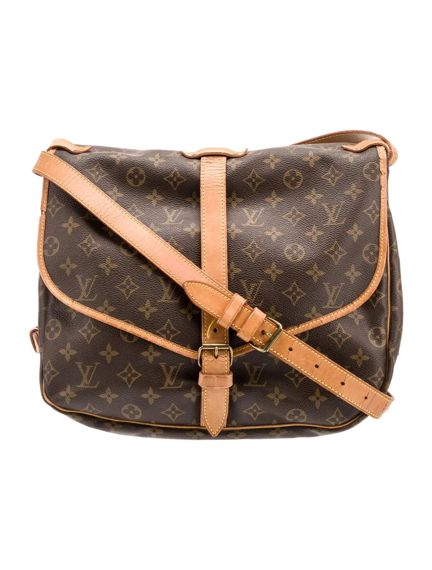 LV Monogram Saumur 35 Vintage | The RealReal