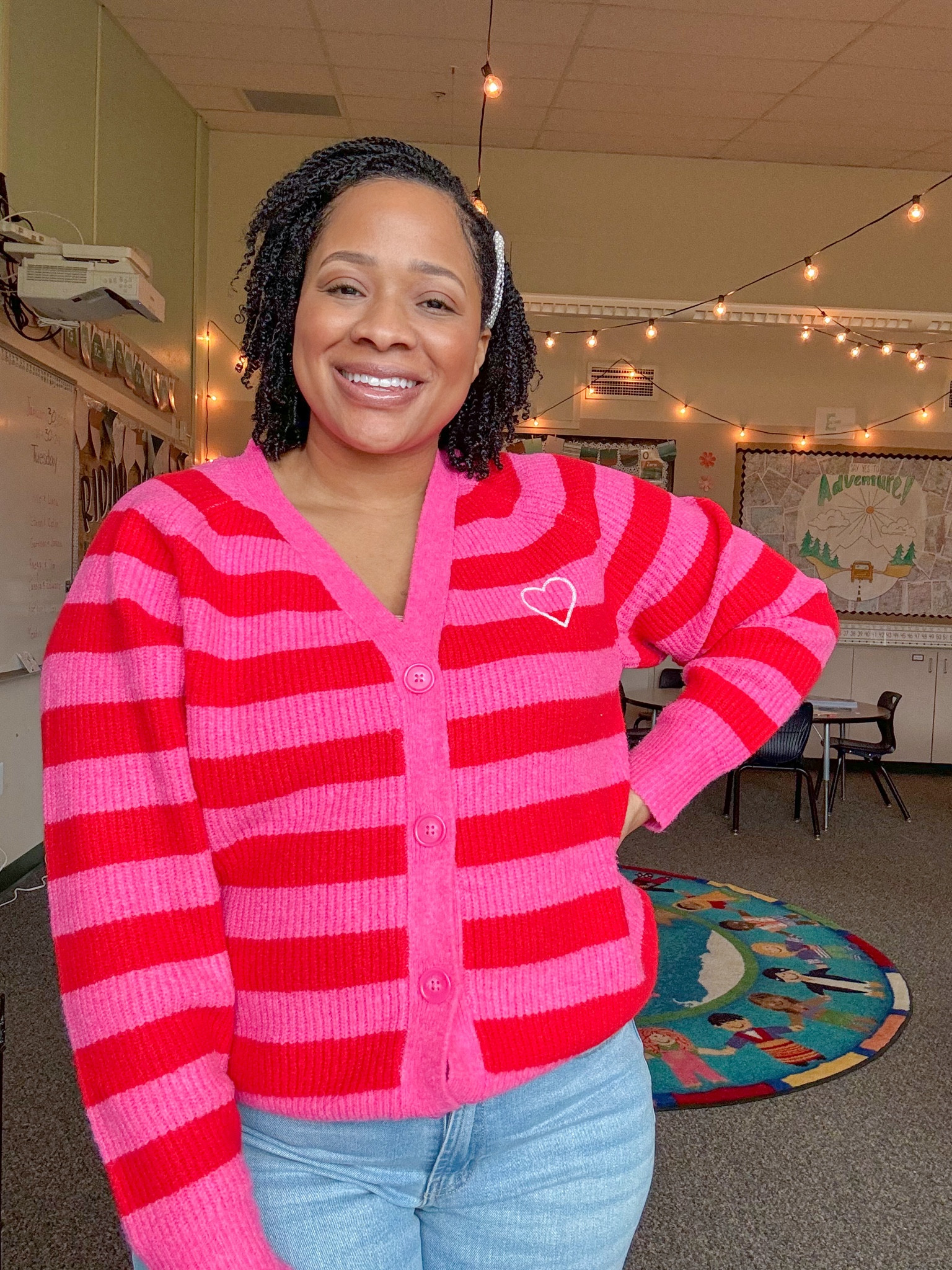 Feeling the love this season with this Valentine’s Day theme sweater. 

#LTKfindsunder50 #LTKmidsize #LTKSeasonal