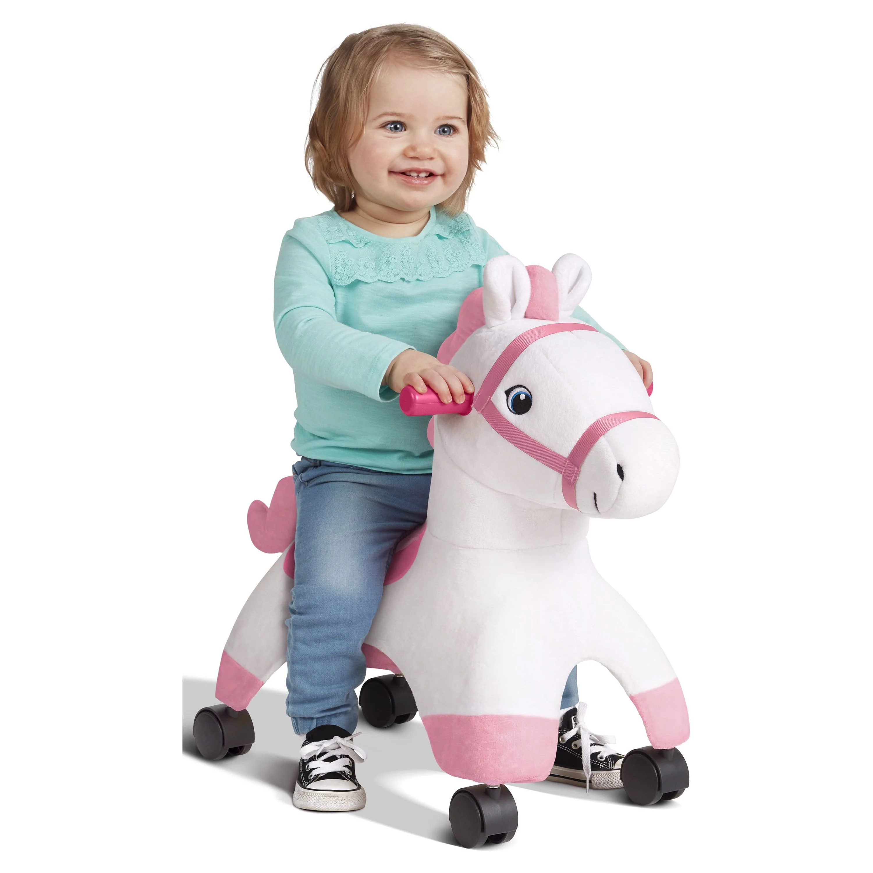 Radio Flyer, Socks: Rolling Pony, Plush Caster Ride-on Horse for Girls and Boys - Walmart.com | Walmart (US)