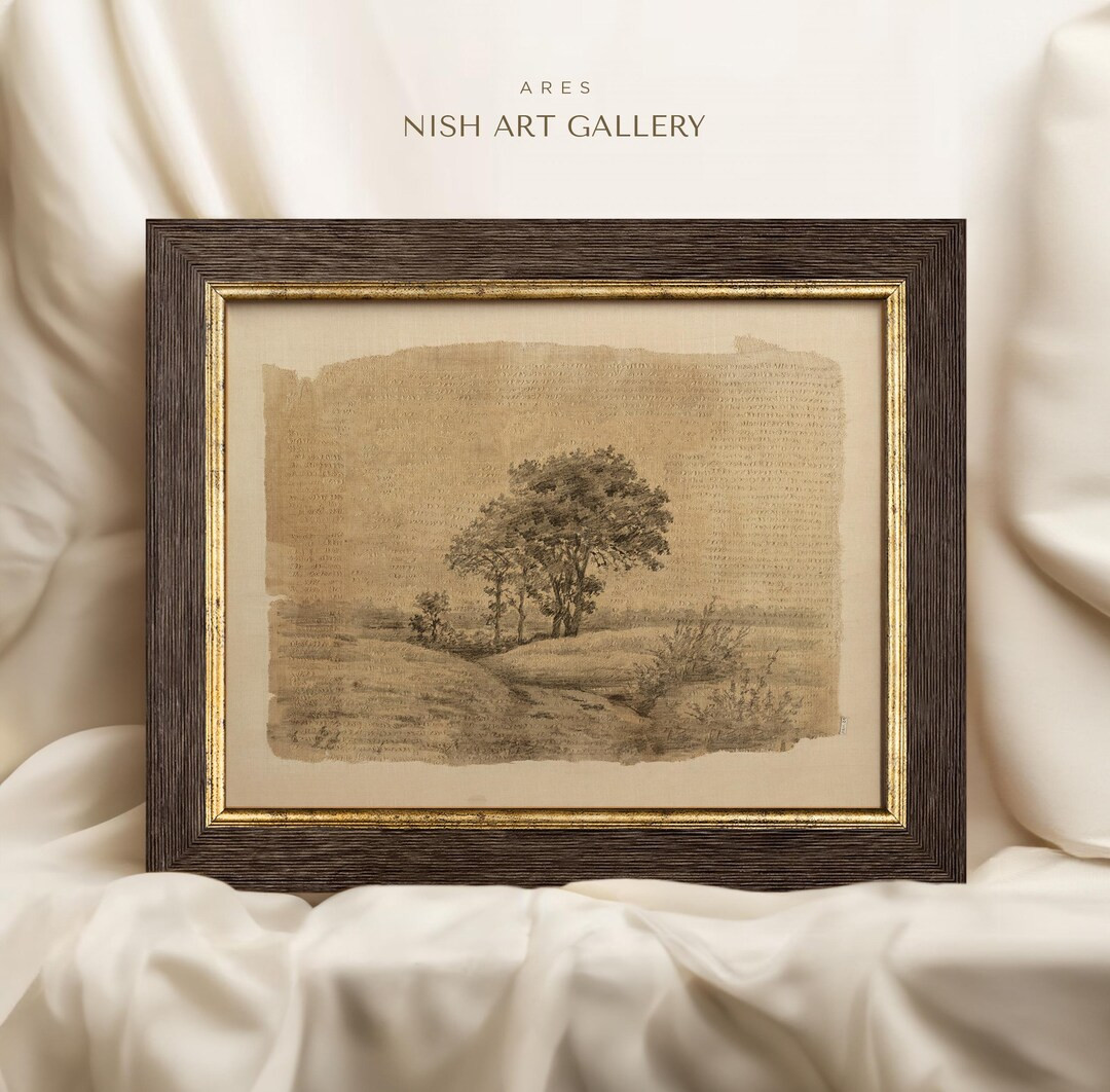 Framed Tree Sketch Print: Antique Neutral Wall Art #69 | Etsy (US)