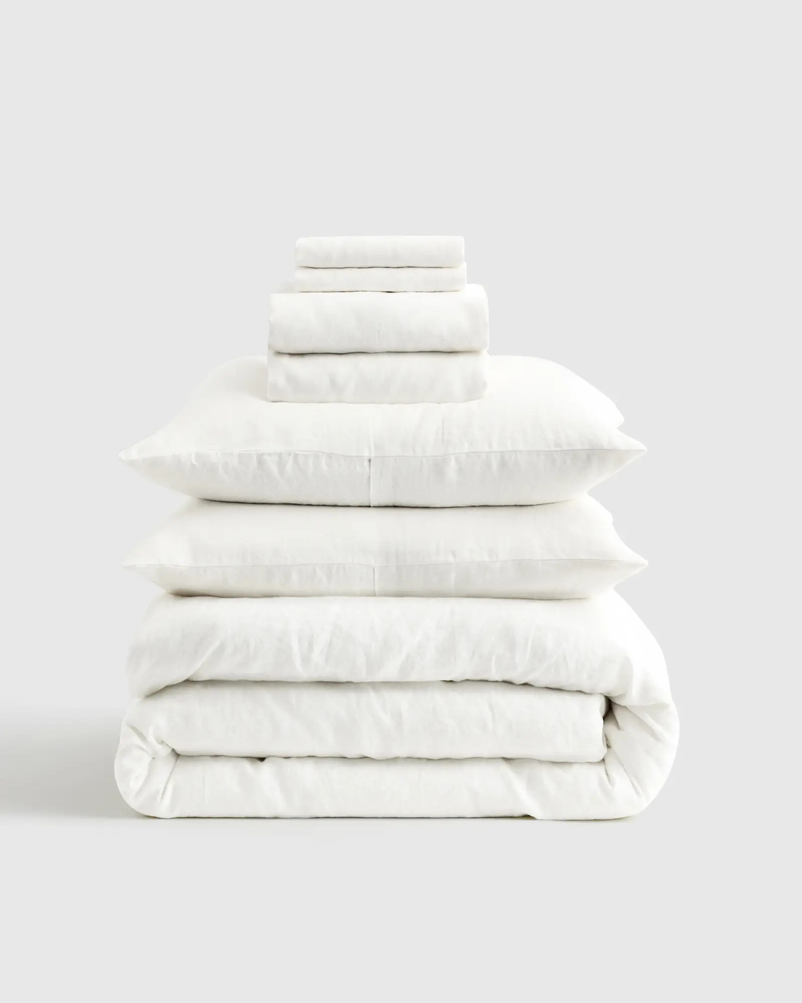 Deluxe Linen Duvet Bundle | Quince in White | Quince