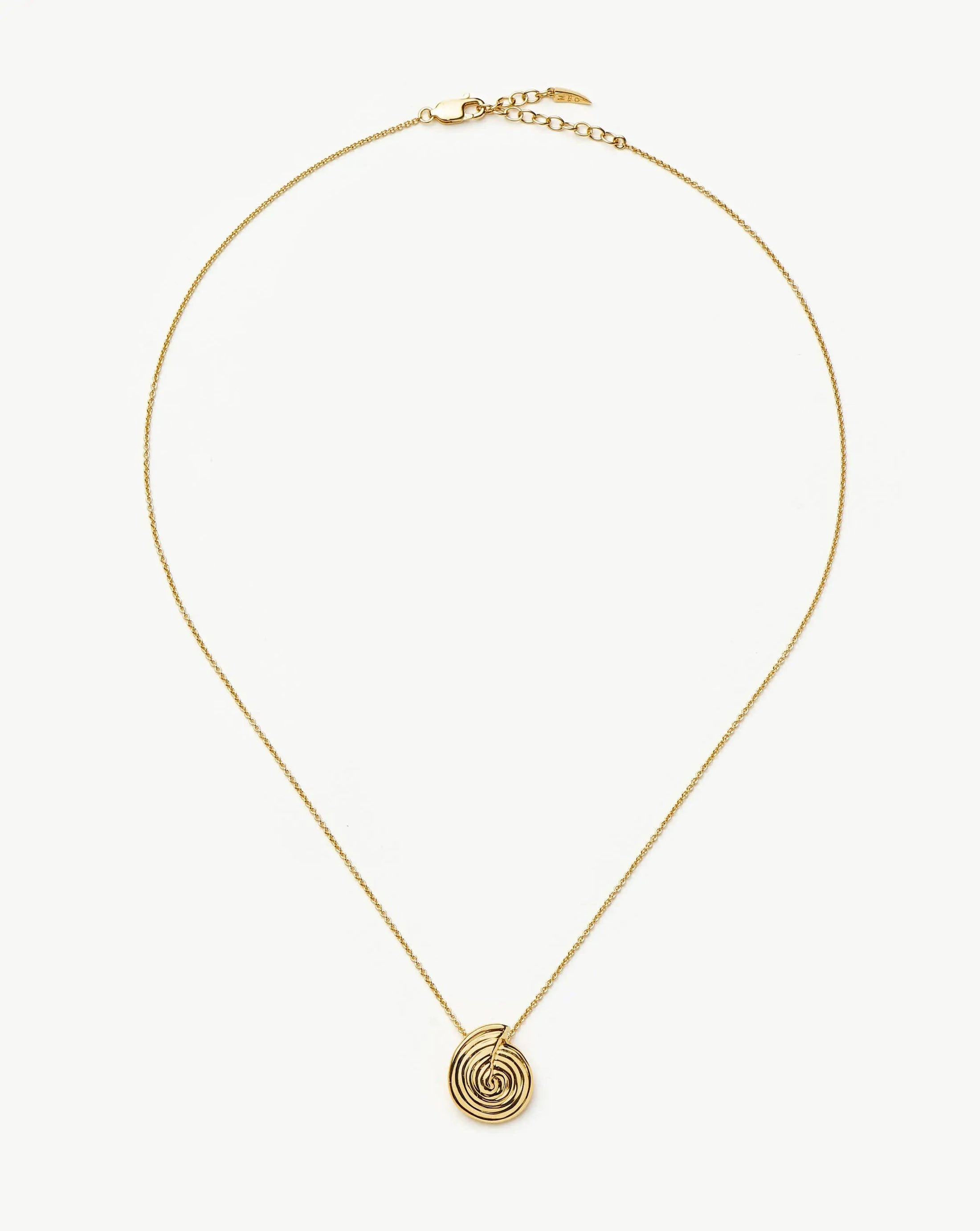 Spiral Mini Pendant Necklace | 18ct Gold Plated Necklaces | Missoma UK