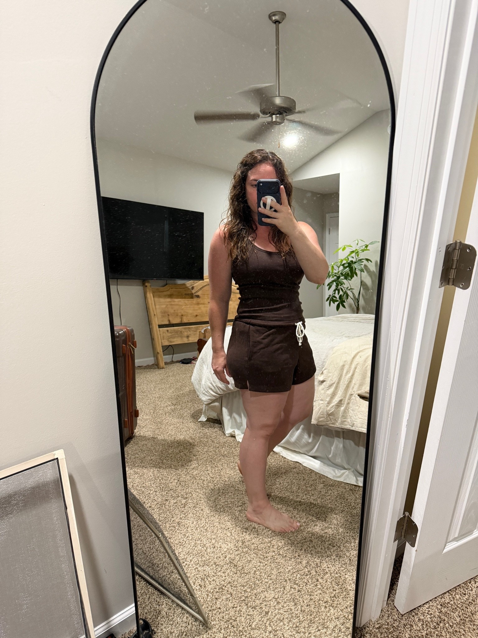 Obsessed with this shorts set. I’ve been looking for ones that have matching tank tops vs long sleeve. Love that this one has a built in bra!

#LTKxAbercrombie #LTKmomlife #LTKootd