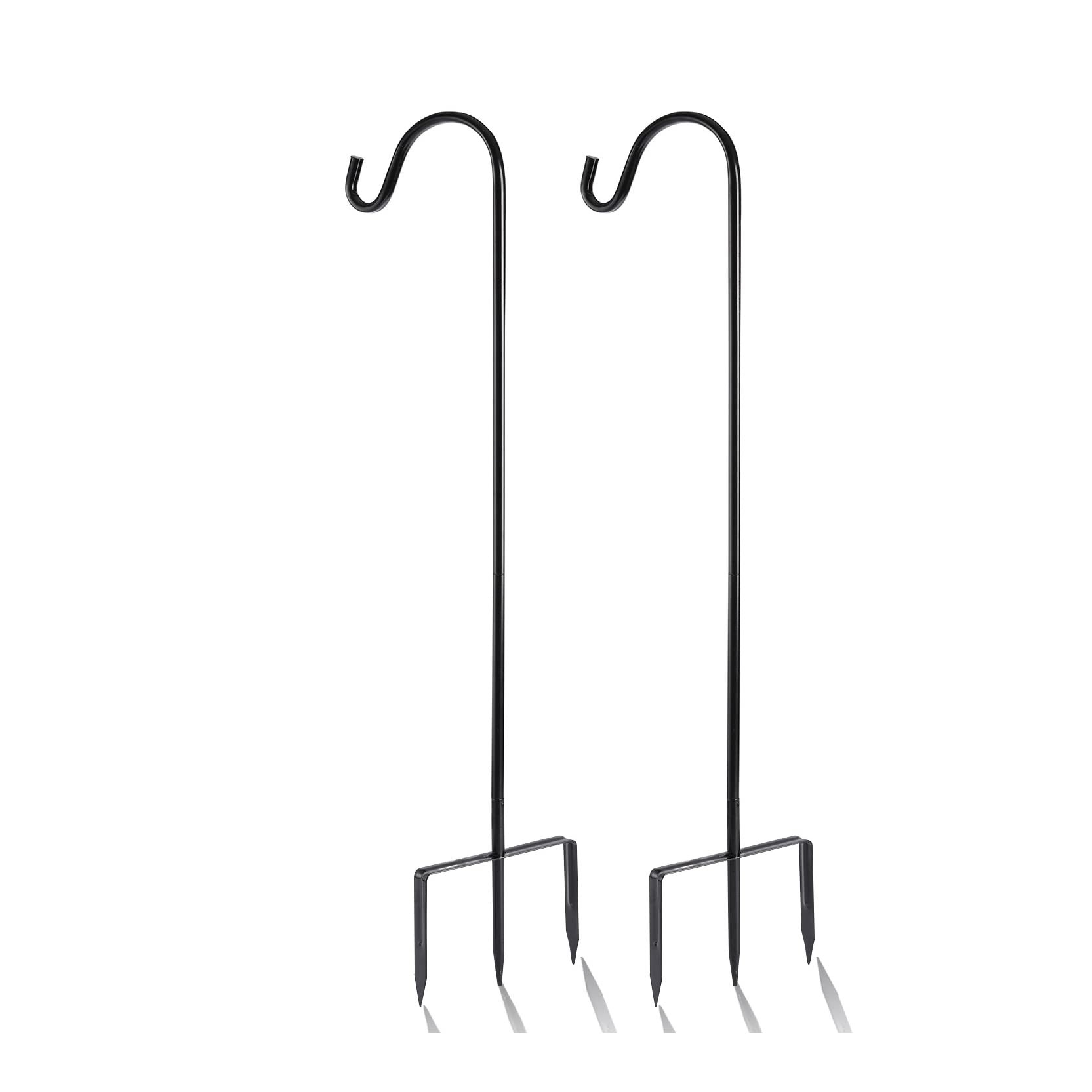 2 Pack Shepherd Hook 31 inch 1/2 inch Thick Use at Weddings, Hanging Solar Lights, Lanterns, Bird... | Amazon (US)