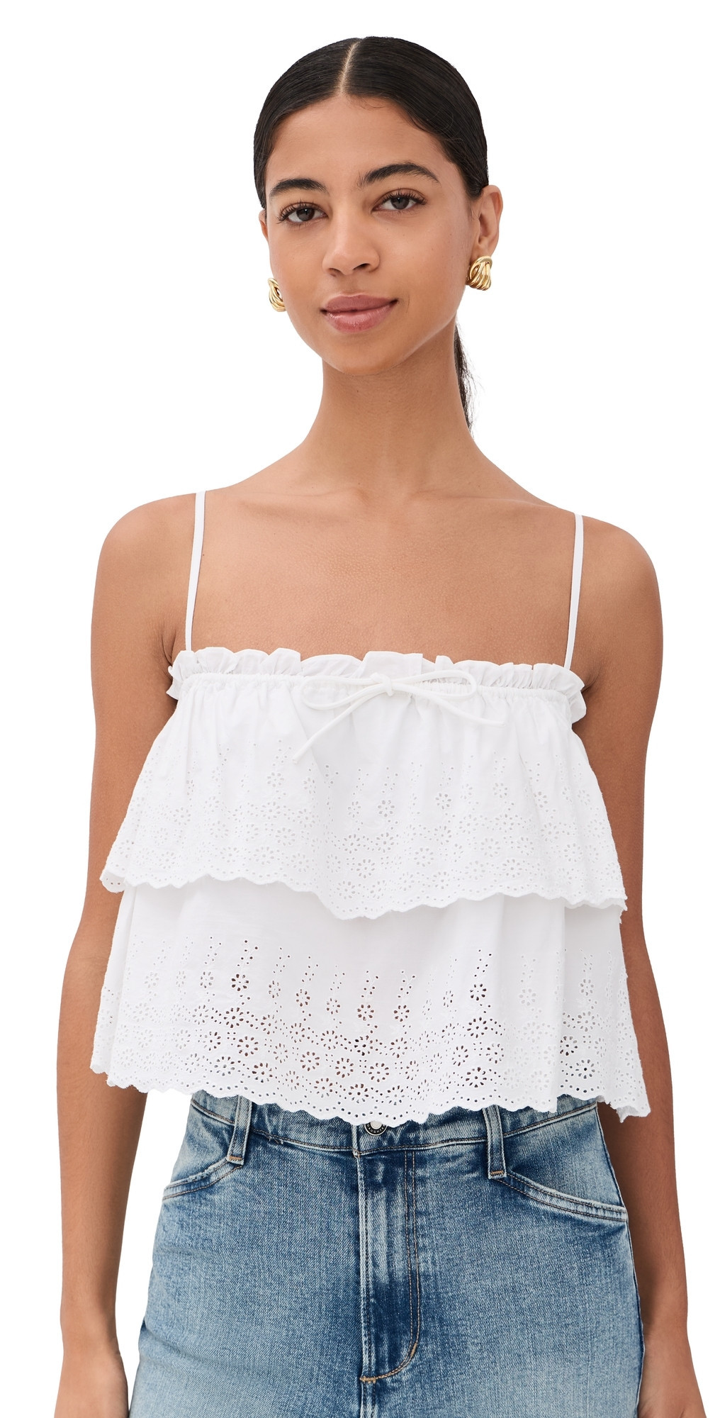 Veronica Beard Oseanna Top White XS | Shopbop