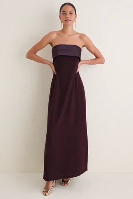 Aubergine Strapless Anita Dress | Tuckernuck (US)