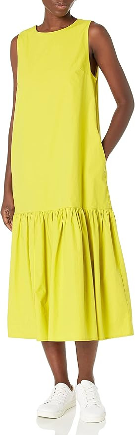 The Drop Women's Ilana Loose Sleeveless Wide-Hem Poplin Maxi Dress | Amazon (US)