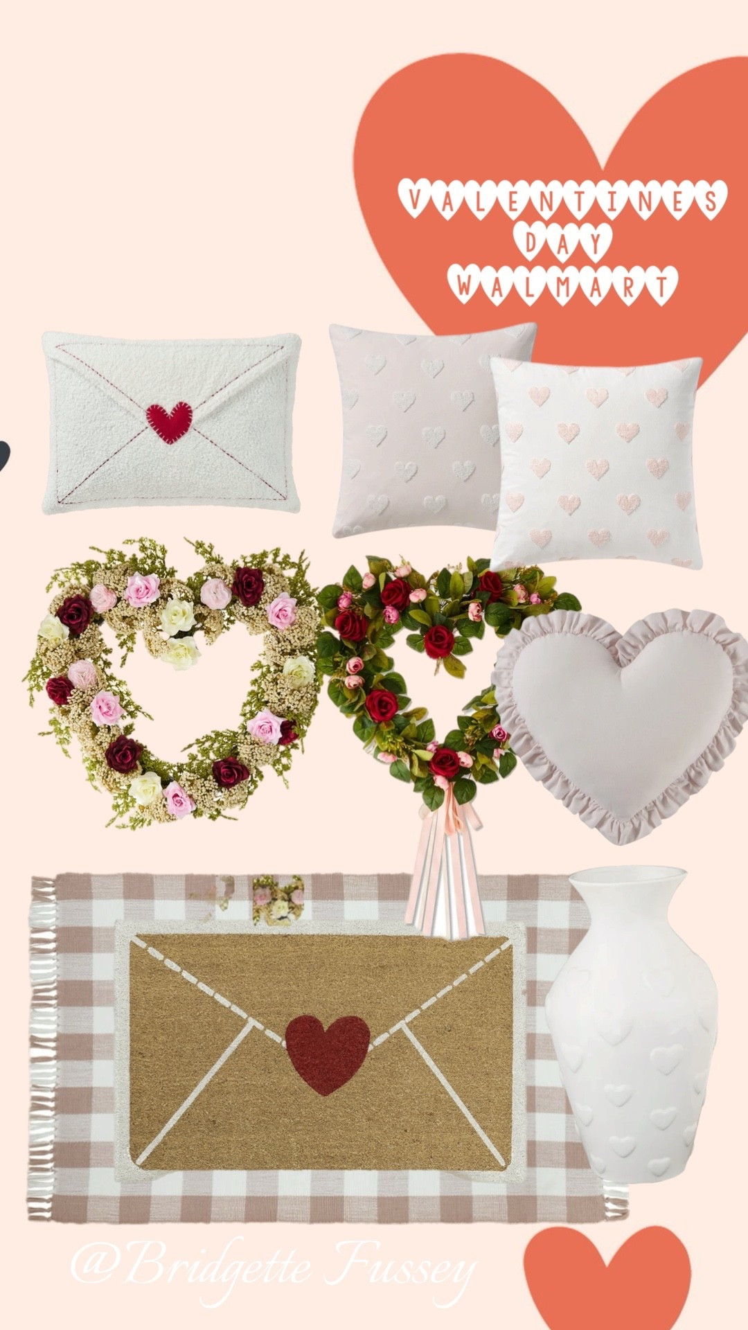 Walmart valentines Day front door decor 

#LTKHome #LTKSeasonal