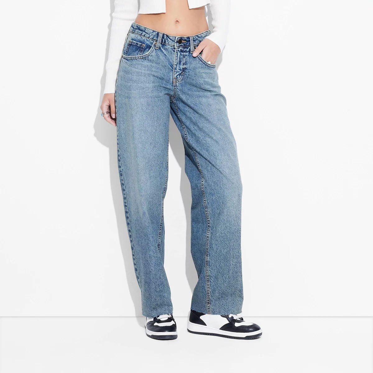 Women's Mid-Rise 90's Relaxed Straight Jeans - Wild Fable™ | Target