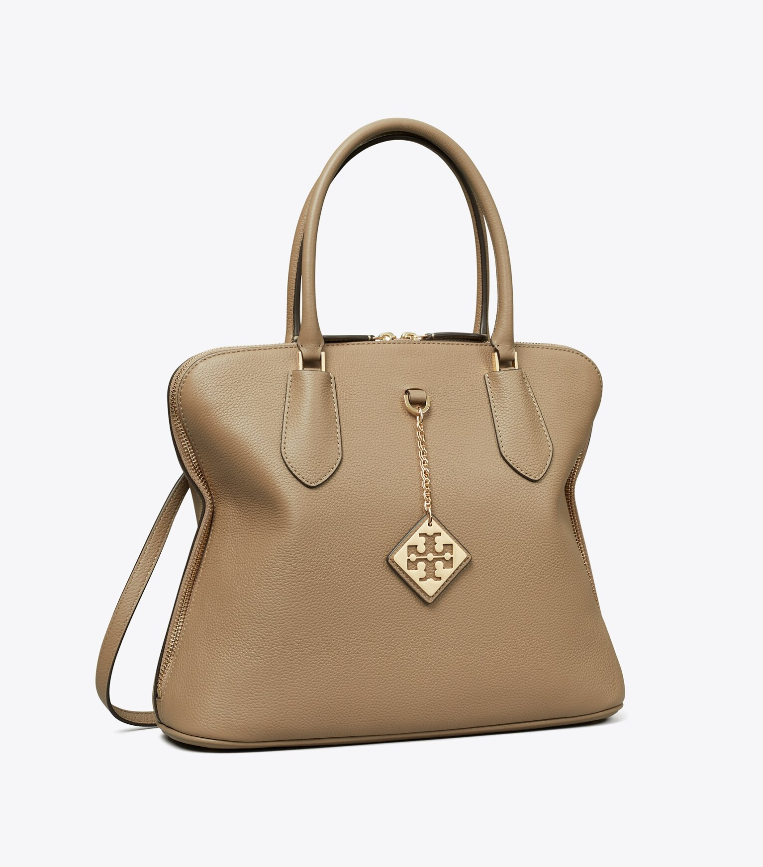 Pebbled Swing Satchel: Women's Designer Satchels | Tory Burch | Tory Burch (US)