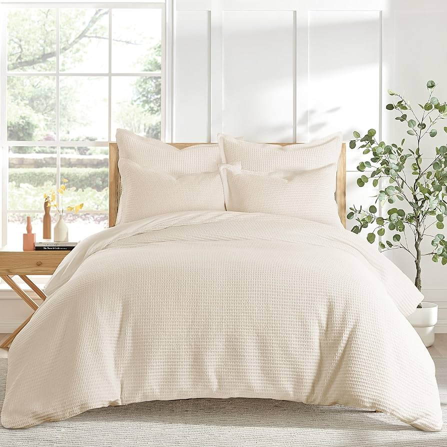 Levtex Home - Cloud Waffle Comforter Set - Twin Comforter + One Standard Pillow Case - Waffle Wea... | Amazon (US)