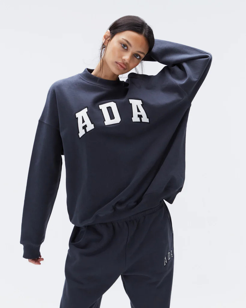 ADA Oversized Sweatshirt - Midnight Blue | Adanola UK